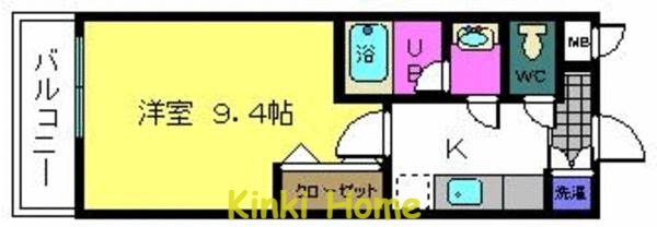 和歌山市今福のアパートの間取り