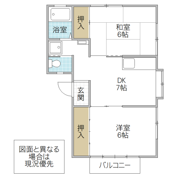 ヤマショウハイツの間取り