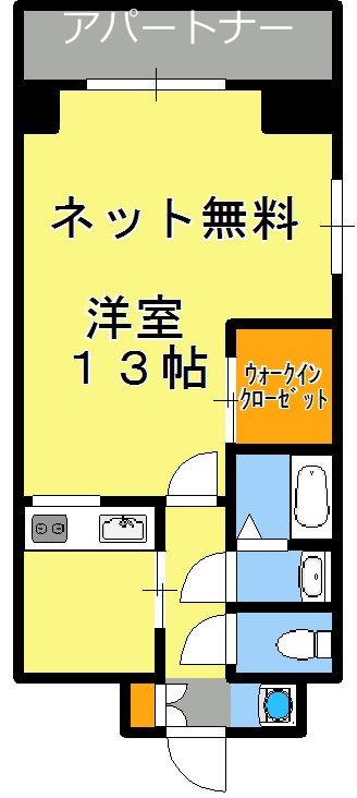 鹿児島市松原町のマンションの間取り