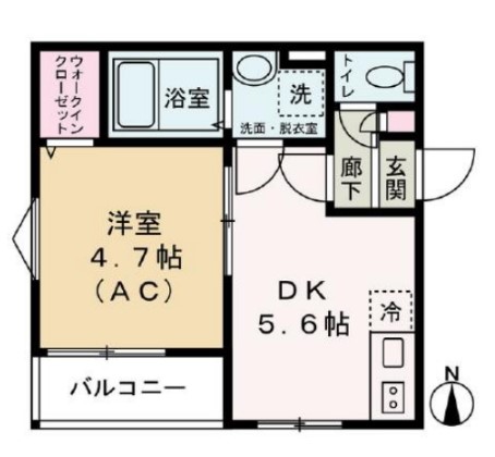 墨田区東向島のアパートの間取り