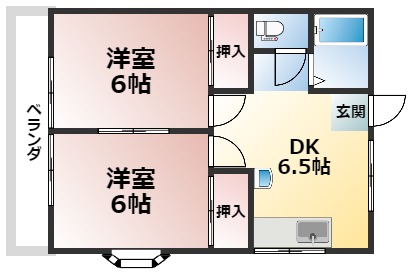 コーポ泉の間取り