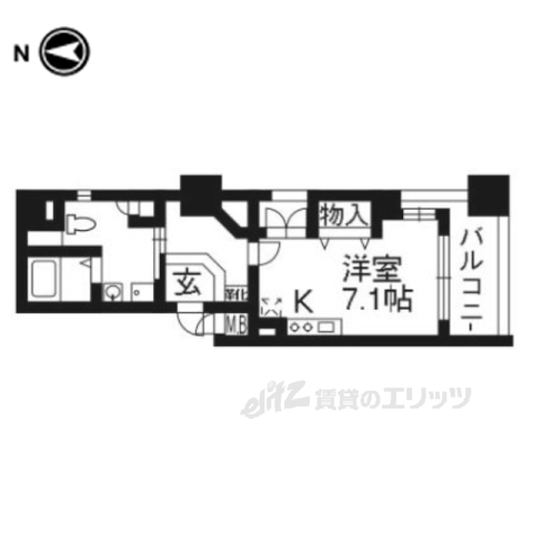 ラナップスクエア京都鴨川の間取り