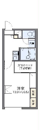 レオパレスブラン平岡公園の間取り