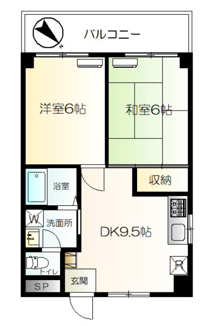 産友ビル山田町の間取り