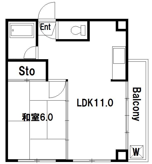 諏訪マンションの間取り