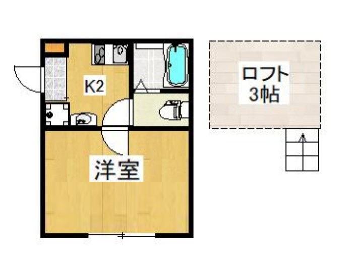 神奈川県川崎市多摩区西生田３（アパート）の賃貸物件の間取り