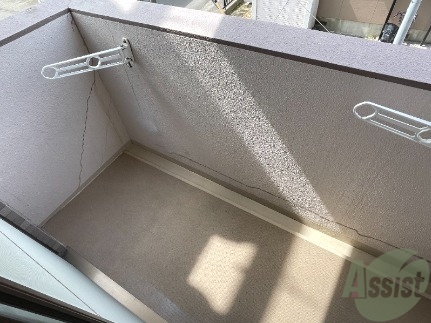 バルコニー　バルコニーはこんな感じです。イメージを掴んでください。