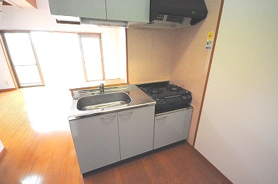 キッチン　ガスコンロ設置可