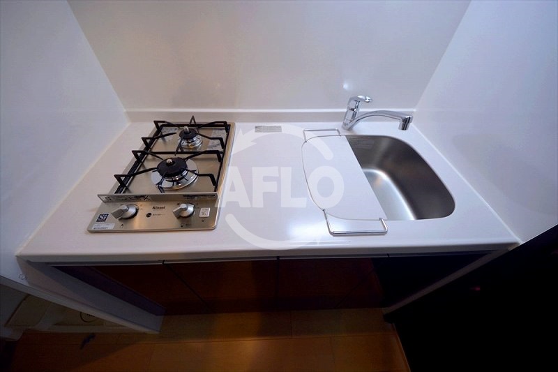 バルコニー　アーデンタワー本町イースト　ガス2口コンロシステムキッチン