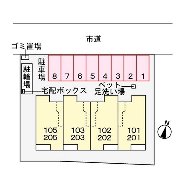 駐車場　配置図