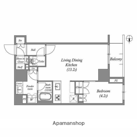 ASMACI MAISON両国Iの間取り写真