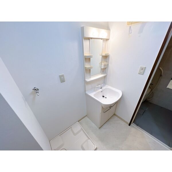 洗面設備　別部屋反転間取の写真となります。