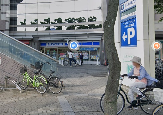 コンビニ　ローソン アミング潮江店（コンビニ）まで444m