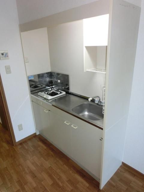 キッチン　ガスコンロ1口設置可