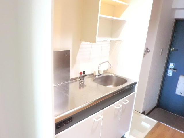 キッチン　２口ガスコンロを設置可能で広いキッチンす