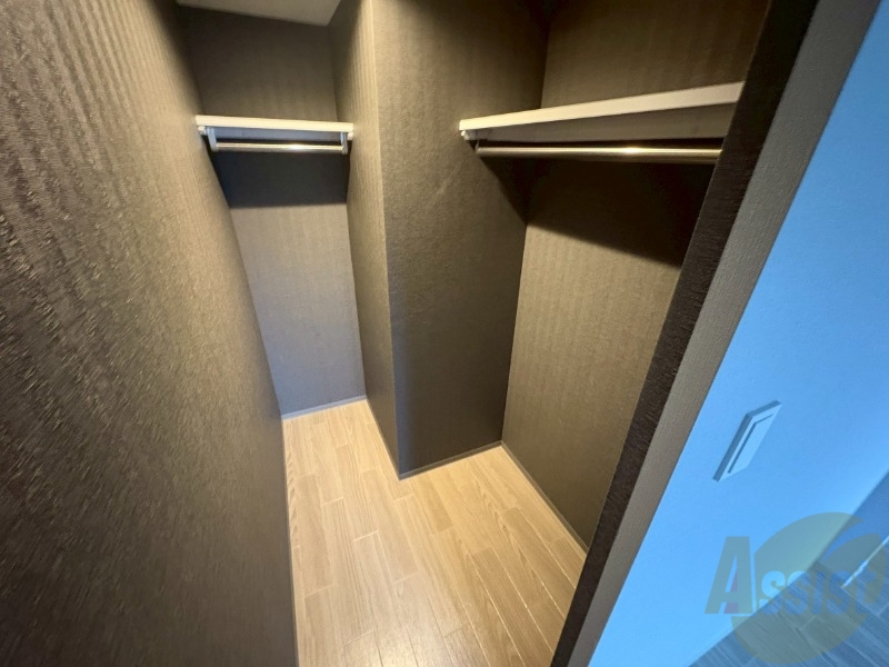 収納　洋室にはクローゼットがあるのですっきり片付きそうです。