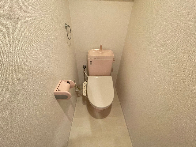 トイレ　温水洗浄便座です