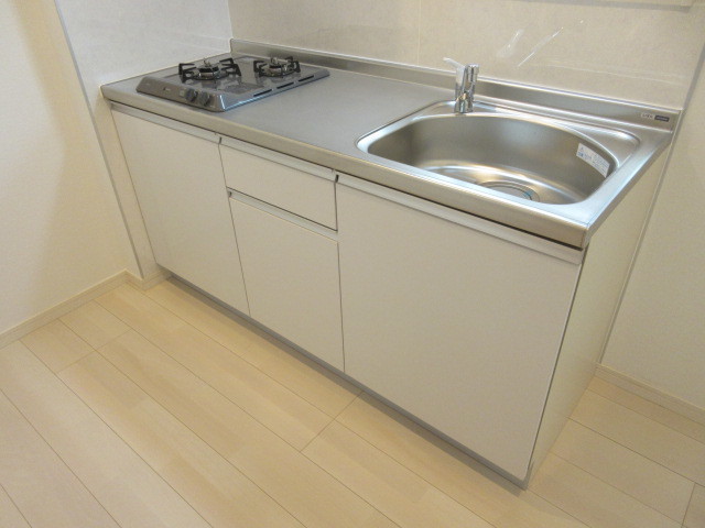 キッチン　２口ガスコンロのシステムキッチンです