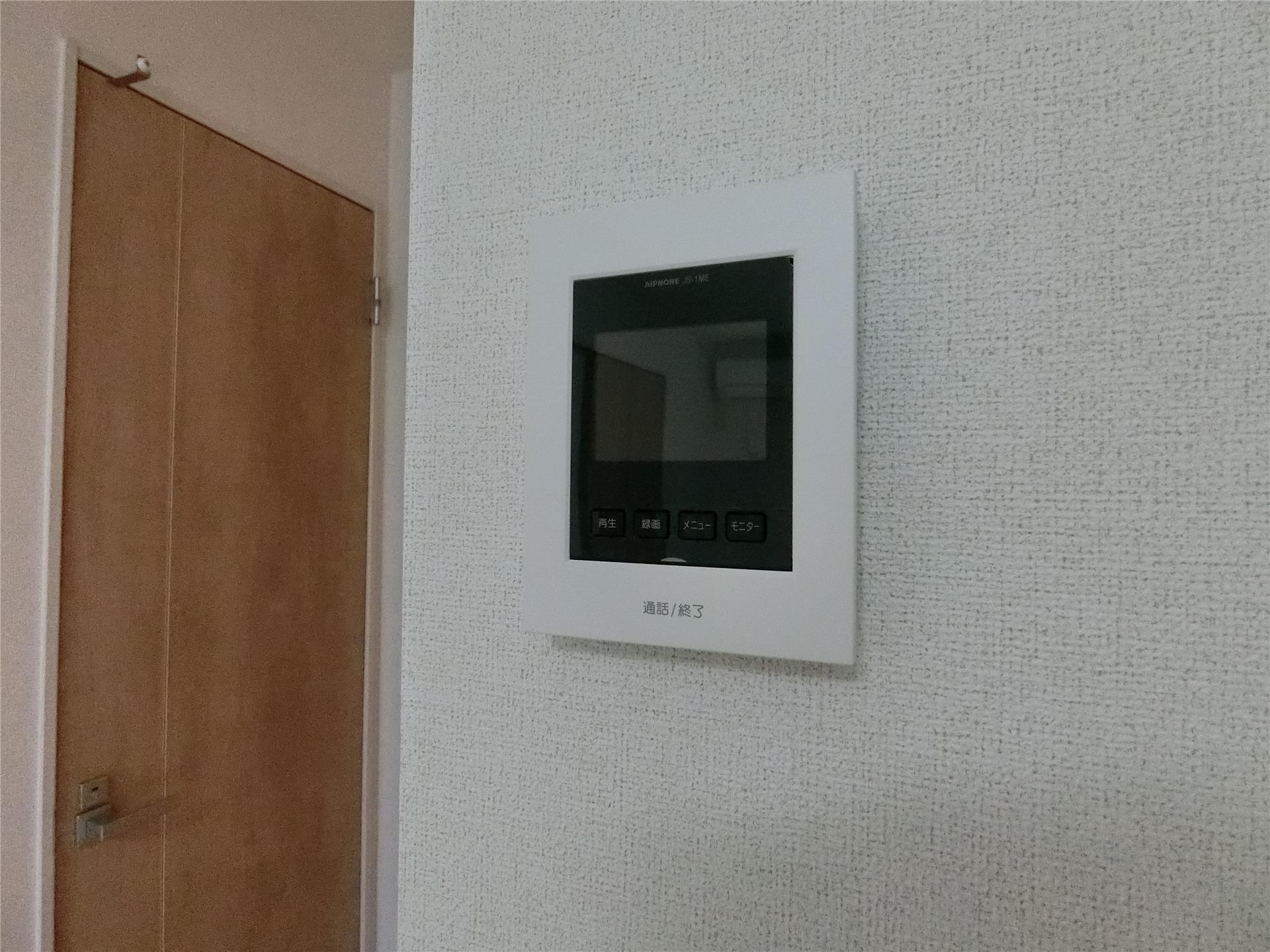 セキュリティ　お部屋から来客者を確認できるTVドアホン♪