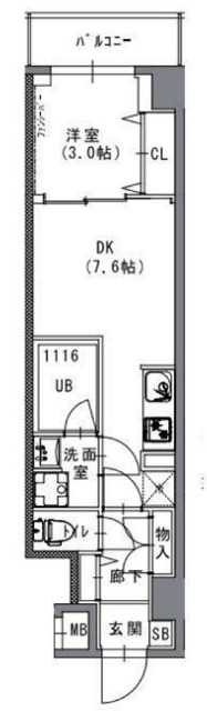 S-RESIDENCE菊川rivieの間取り写真
