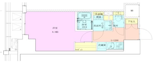 門前仲町レジデンス九番館の間取り写真