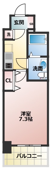 ＪＲ大阪環状線 京橋駅 徒歩10分 14階建 築7年の間取り写真