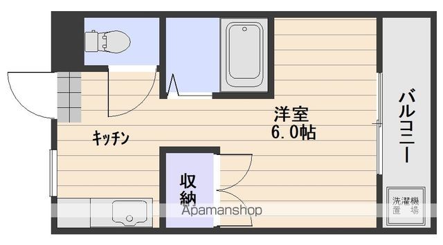 岡山市中区 4階建 築38年の間取り写真