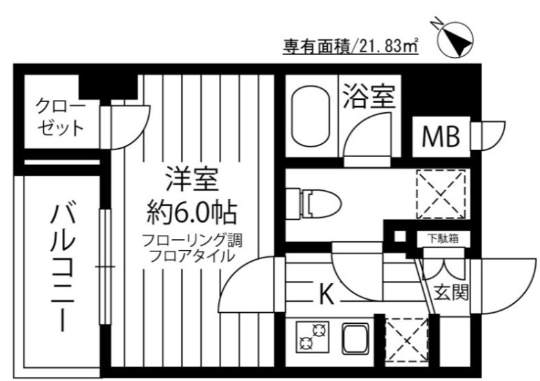 エクシム西巣鴨の間取り写真