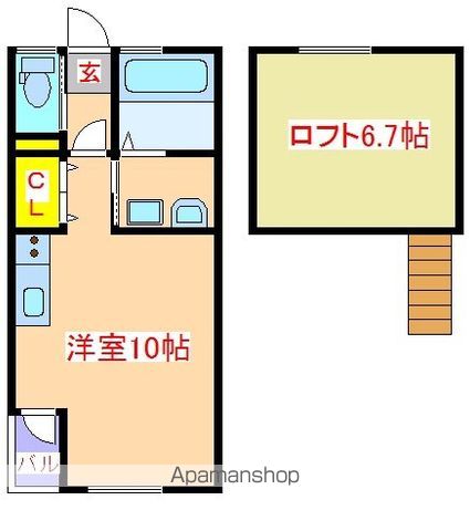 ＪＲ日豊本線 重富駅 徒歩19分 2階建 築10年の間取り写真