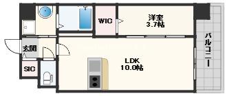 メルディア大阪EASTワールドアイの間取り写真
