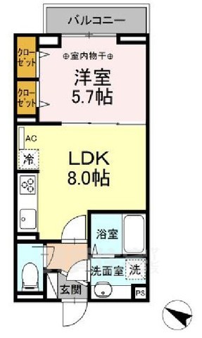 セレスティア北烏山の間取り写真