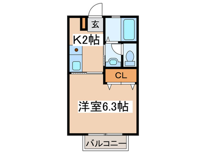 小田急線 千歳船橋駅 徒歩9分 2階建 築16年の間取り写真
