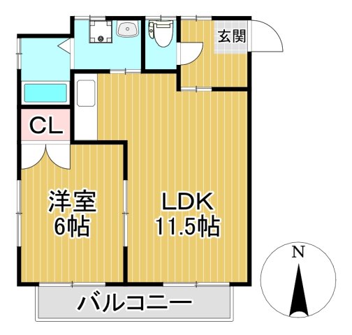 ソレイユ諏訪野の間取り写真