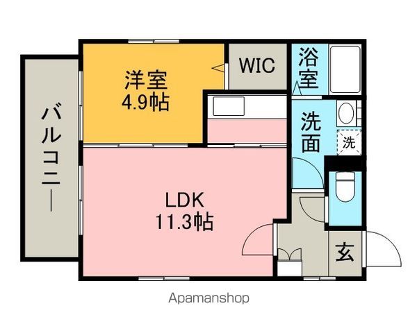 ＪＲ久大本線 南久留米駅 徒歩11分 3階建 築18年の間取り写真