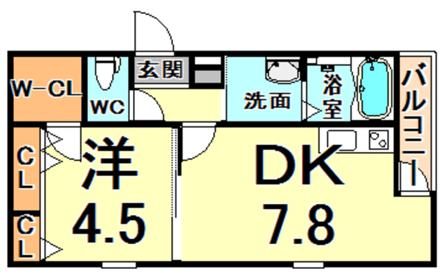 阪神本線 出屋敷駅 徒歩6分 3階建 築10年の間取り写真