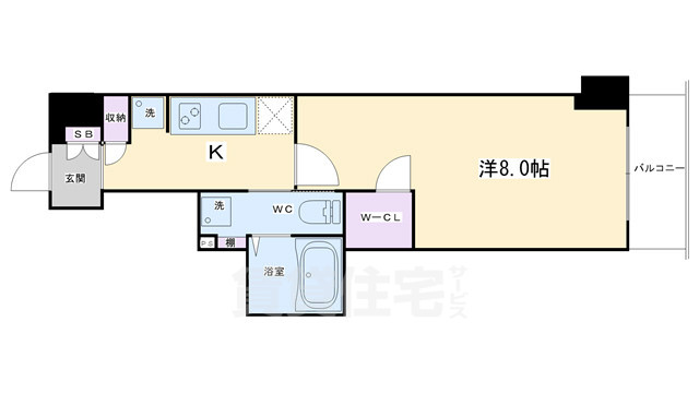 地下鉄東西線 東山駅 徒歩2分 5階建 築11年の間取り写真