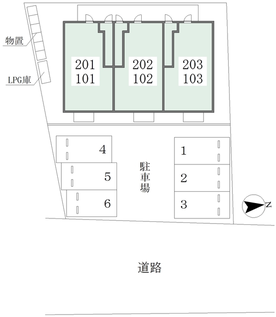 駐車場　配置図