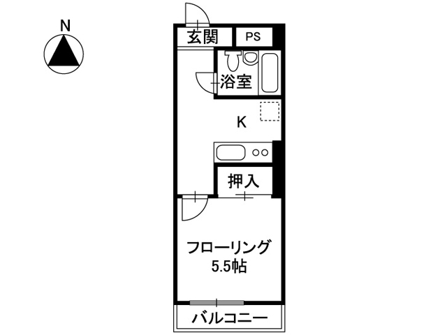 アサヒハイツの間取り