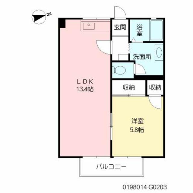 パストラル町田　Ｇ棟の間取り