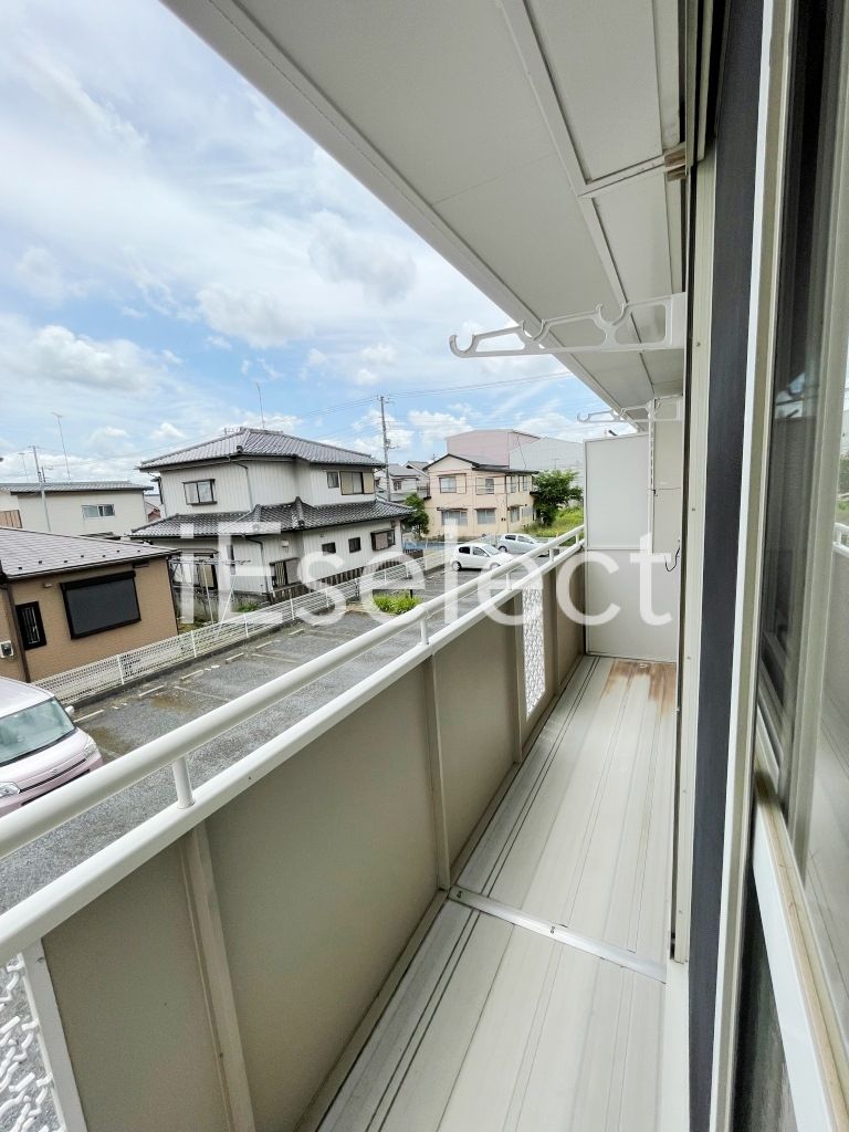 バルコニー　お洗濯物はこちらで