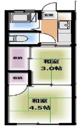 神奈川県横浜市金沢区富岡東３（アパート）の賃貸物件の間取り