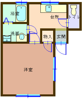 コーポジッヒエルIの間取り