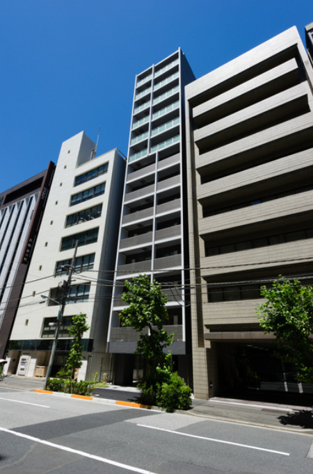 中央区日本橋小網町のマンションの建物外観