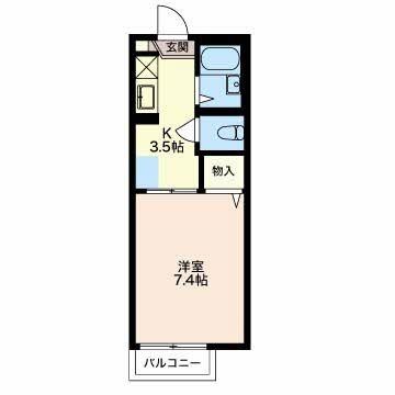 小諸市甲のアパートの間取り