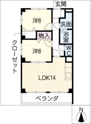 平町パークハイツの間取り