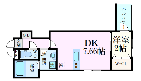 セブンプロート五日市リバーサイドIIの間取り