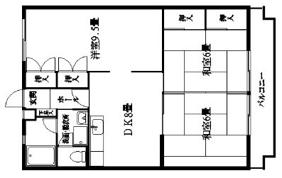 グランドハイツ古垣IIの間取り