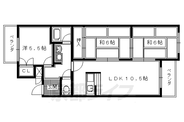 嵐山ファミリオの間取り