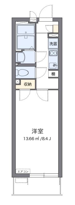 クレイノTハウス 弥生町の間取り