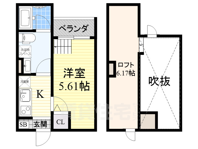 ASSO二条通の間取り